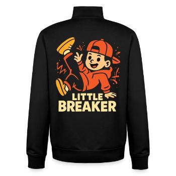 Little Breaker – Cool Breakdance Kids - Unisex Organic Zip Sweatshirt by Stanley/Stella - black - Back - AI Model Male 185 light (185cm)