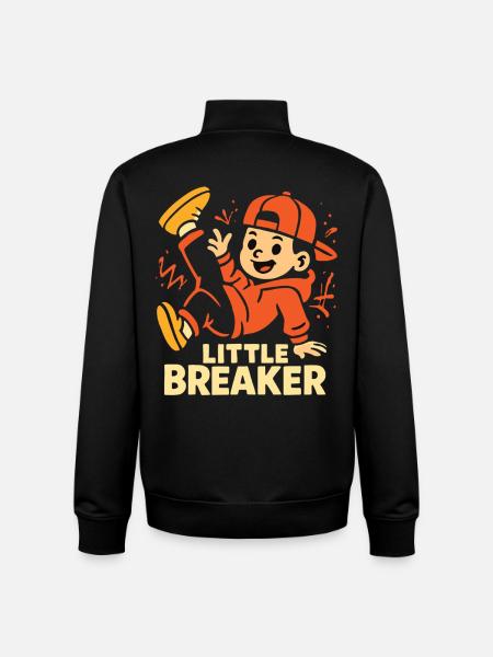 Little Breaker – Cool Breakdance Kids - Unisex Organic Zip Sweatshirt by Stanley/Stella - black