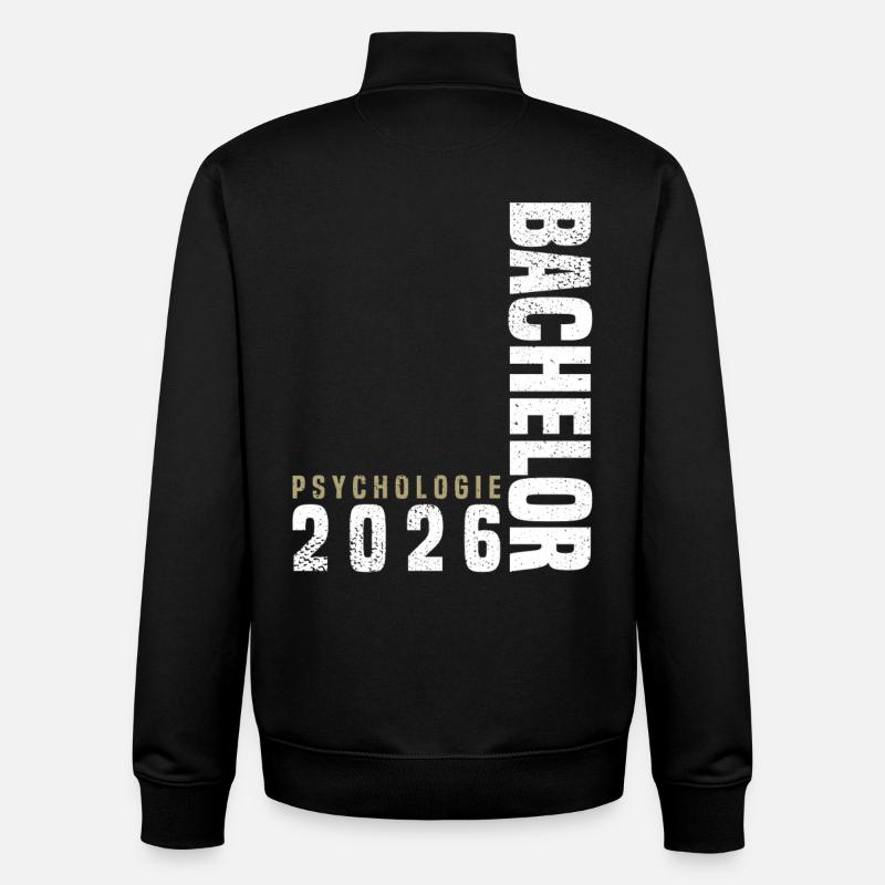 Licence en psychologie 2026 - Sweat zippé unisexe en coton bio Stanley/Stella - noir