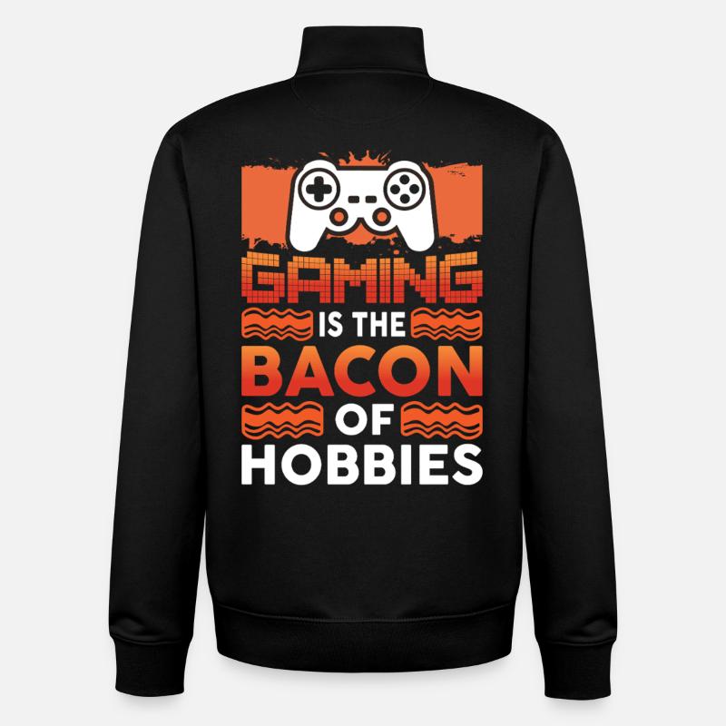 Jeu - Sweat zippé unisexe en coton bio Stanley/Stella - noir