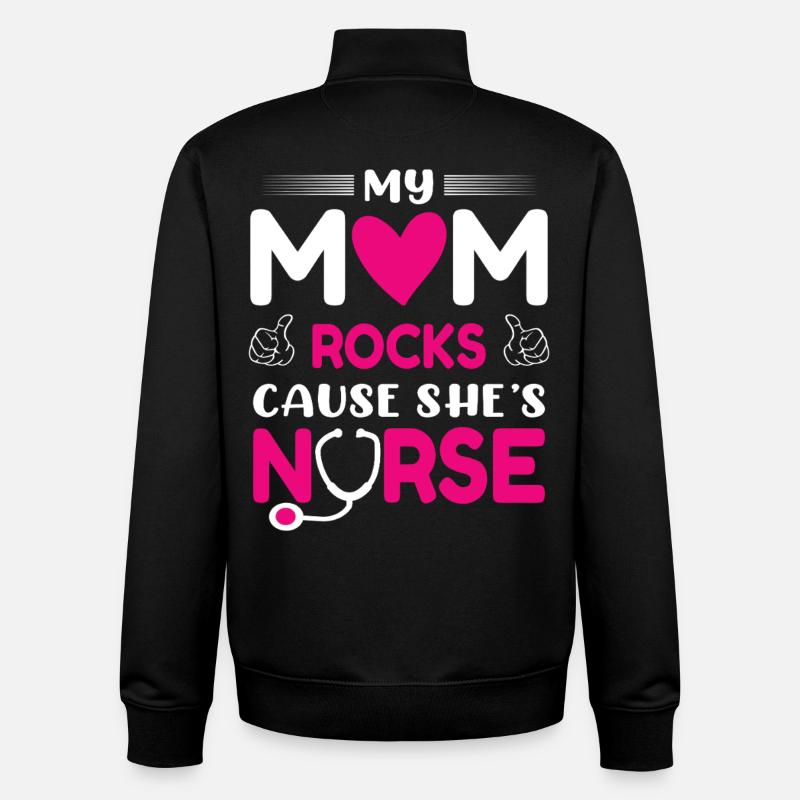 Krankenschwester Mutter - Unisex Organic Zip Sweatshirt von Stanley/Stella - Schwarz
