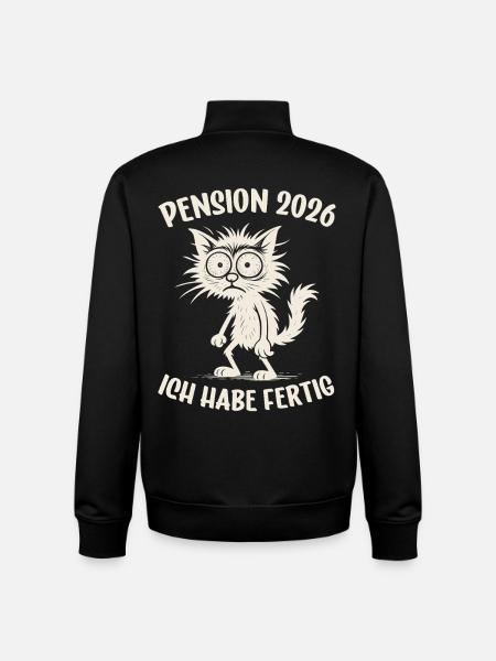 Pension 2026 Retraité - Sweat zippé unisexe en coton bio Stanley/Stella - noir