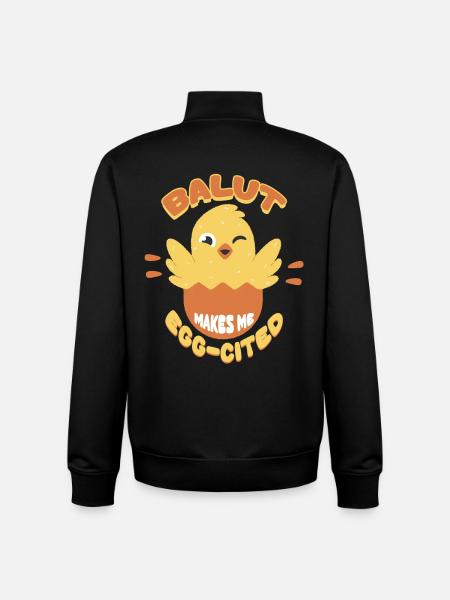Balut Makes Me Egg-Cited Phillippinen - Unisex Organic Zip Sweatshirt von Stanley/Stella - Schwarz