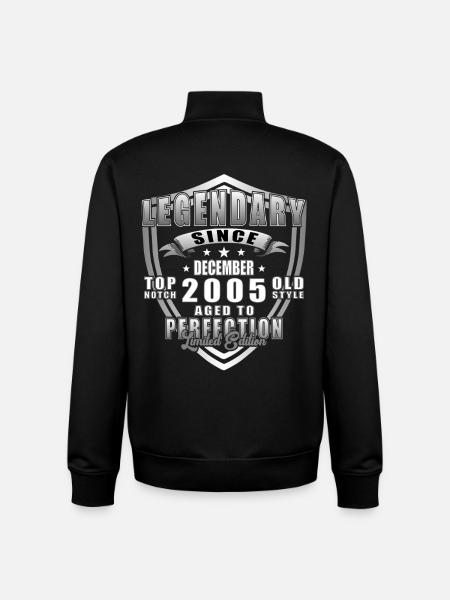 December 2005 Jubilee 2005 Legends December - Unisex Organic Zip Sweatshirt by Stanley/Stella - black