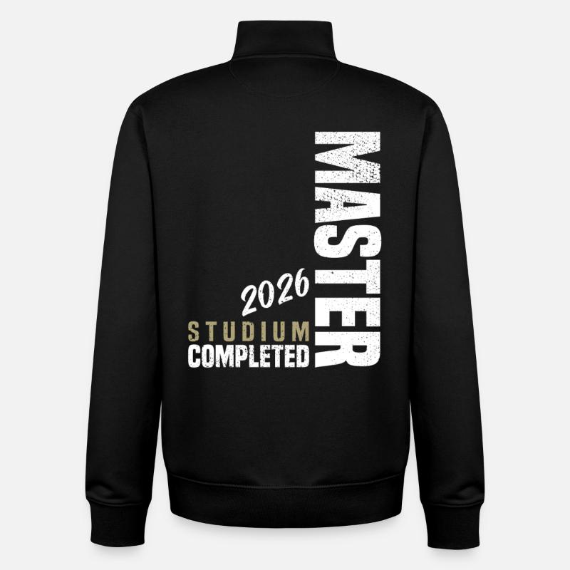 Master 2026 - Sweat zippé unisexe en coton bio Stanley/Stella - noir