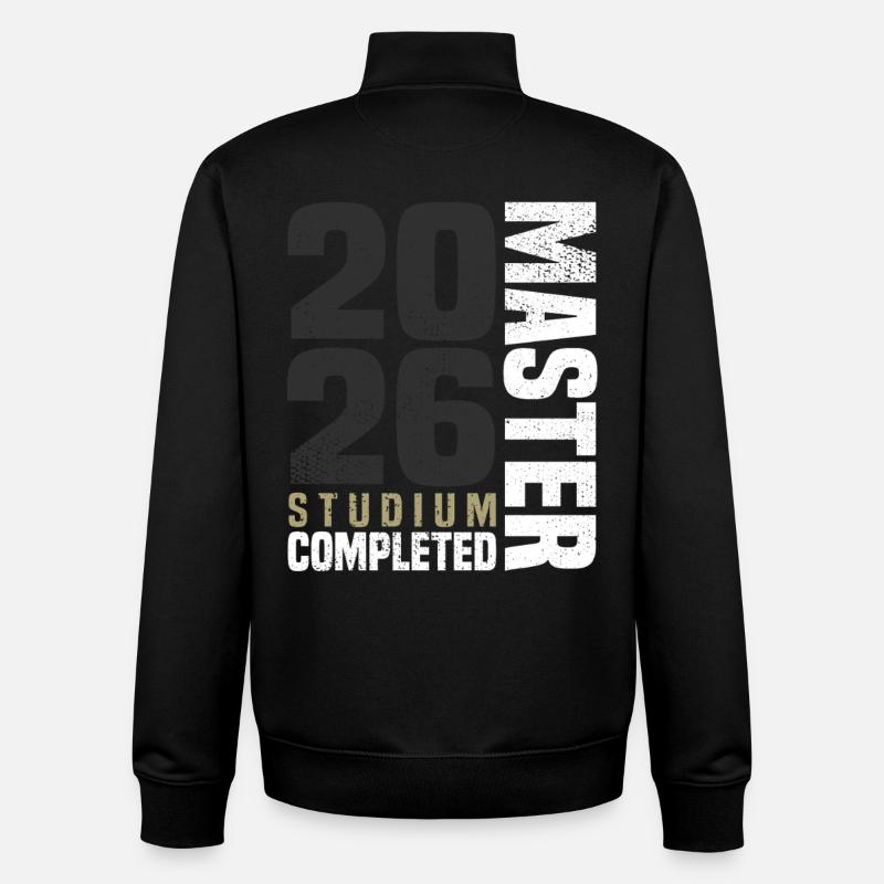 Master 2026 - Sweat zippé unisexe en coton bio Stanley/Stella - noir