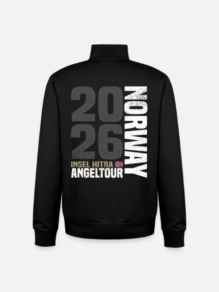Fishing trip Norway Hitra - Unisex Organic Zip Sweatshirt by Stanley/Stella - black