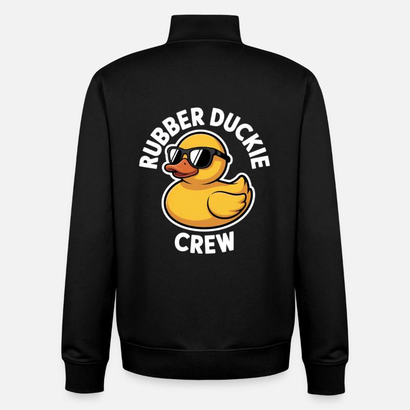 Gummiente Crew Sonnenbrille - Unisex Organic Zip Sweatshirt von Stanley/Stella - Schwarz