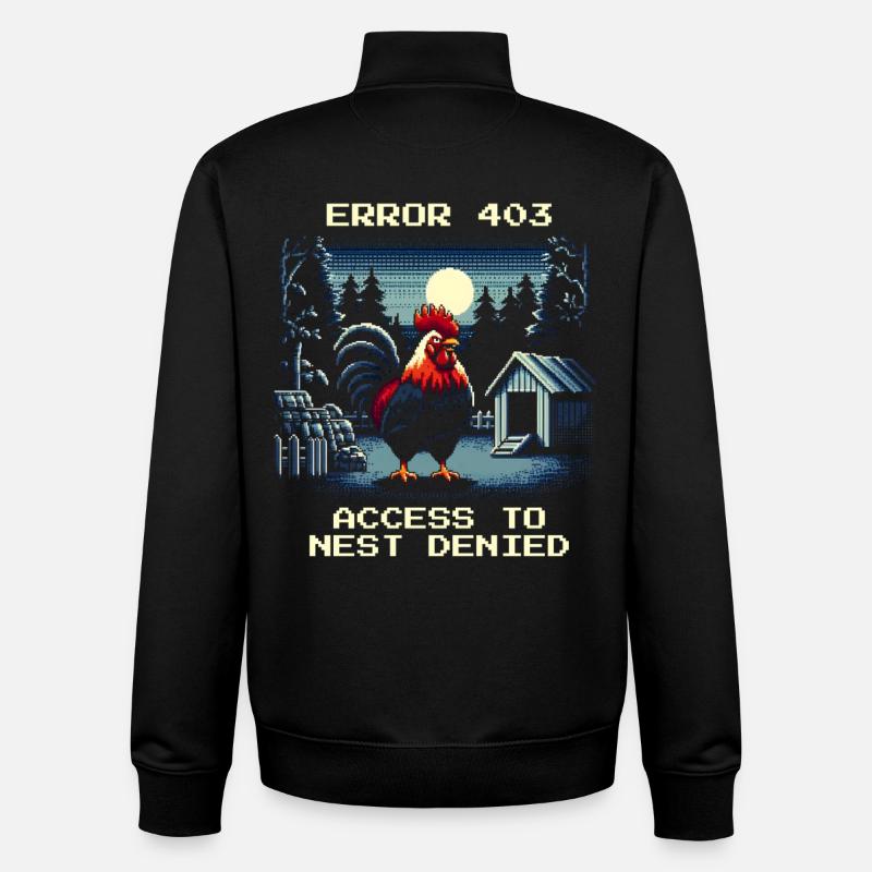 Zugang verweigert | Nest Error 403 - Unisex Organic Zip Sweatshirt von Stanley/Stella - Schwarz