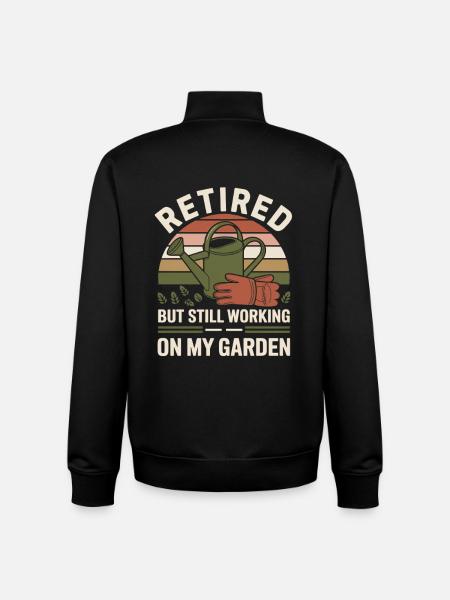 Humor Ruhestand - Unisex Organic Zip Sweatshirt von Stanley/Stella - Schwarz
