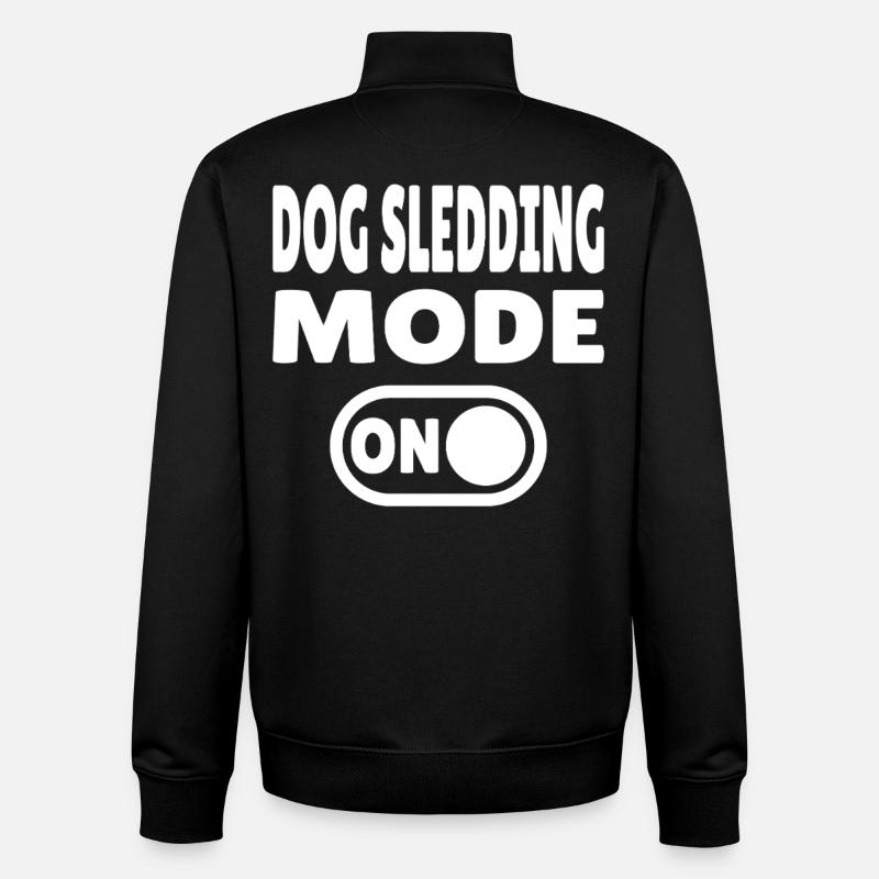 Dog Sledding Mode ON - Schlittenhund - Unisex Organic Zip Sweatshirt von Stanley/Stella - Schwarz