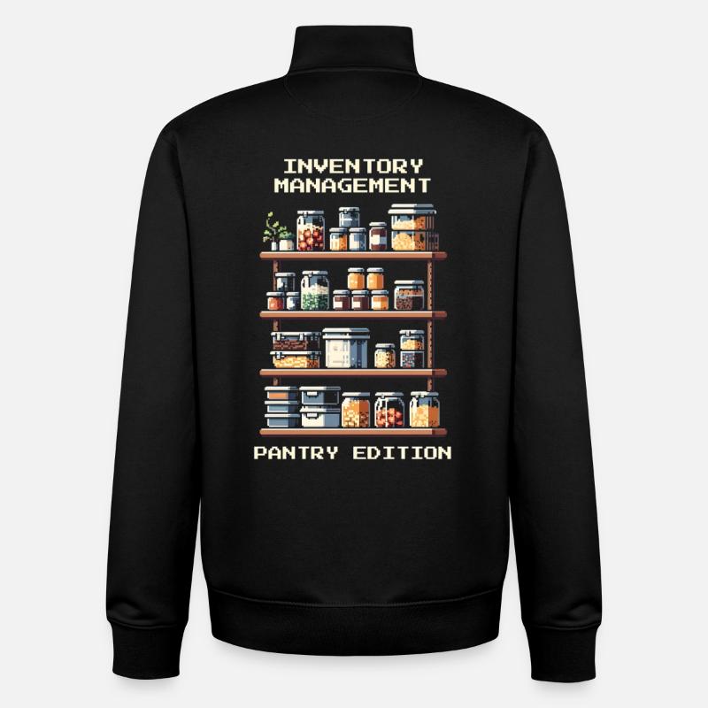 Inventory Management | Pantry Edition - Unisex Organic Zip Sweatshirt by Stanley/Stella - black