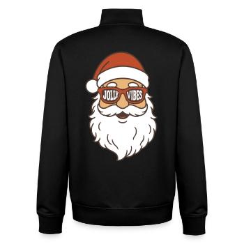 Jolly Vibes Weihnachtsmann Weihnachtsstimmung - Unisex Organic Zip Sweatshirt von Stanley/Stella - Schwarz - Hinten - AI Model Male 185 light (185cm)