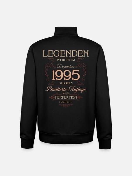 30th Birthday Legend December 1995 - Unisex Organic Zip Sweatshirt by Stanley/Stella - black