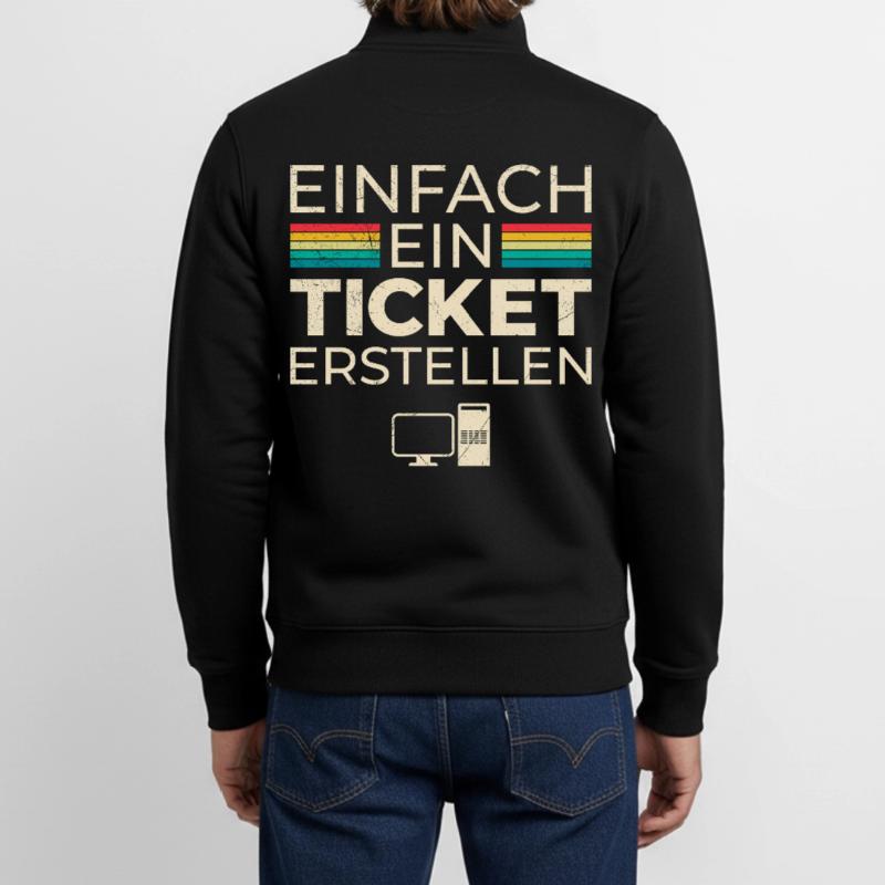 Science Coder CRÉEZ SIMPLEMENT UN BILLET DRÔLE Sweat zippé unisexe en coton bio Stanley/Stella