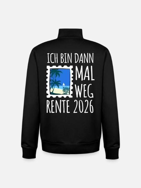 I'll be gone | Rente 2026 - Pension - Unisex Organic Zip Sweatshirt by Stanley/Stella - black