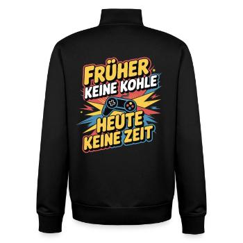 Lustiger Gaming-Spruch für Retro-Fans und Nerds - Unisex Organic Zip Sweatshirt von Stanley/Stella - Schwarz - Hinten - AI Model Male 185 light (185cm)