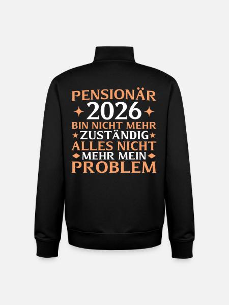 Retraité 2026 - N’est plus responsable - Sweat zippé unisexe en coton bio Stanley/Stella - noir