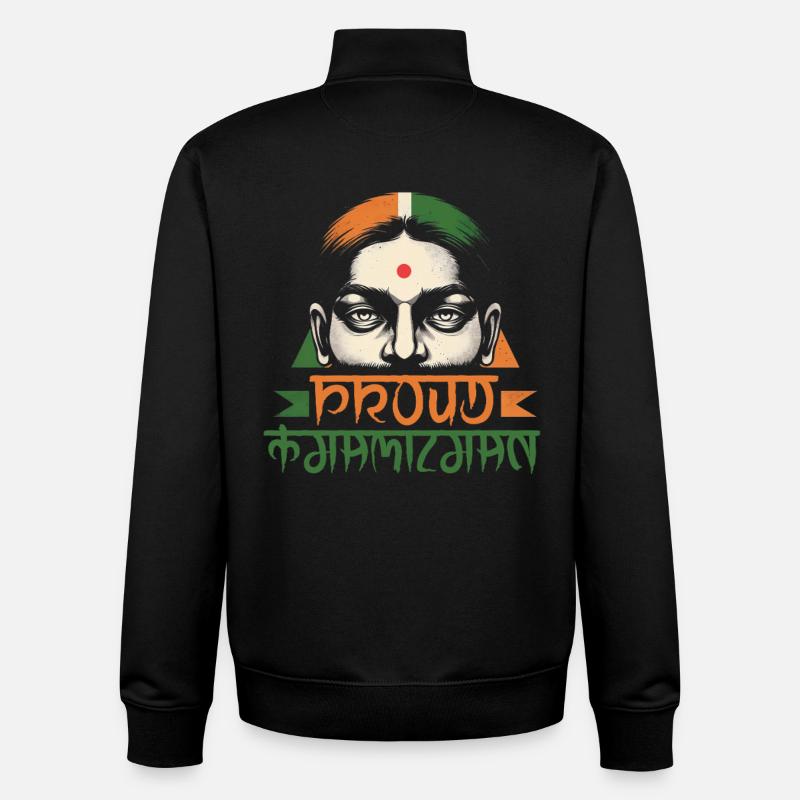 Tamil Tamilisch Sri Lanka - Unisex Organic Zip Sweatshirt von Stanley/Stella - Schwarz