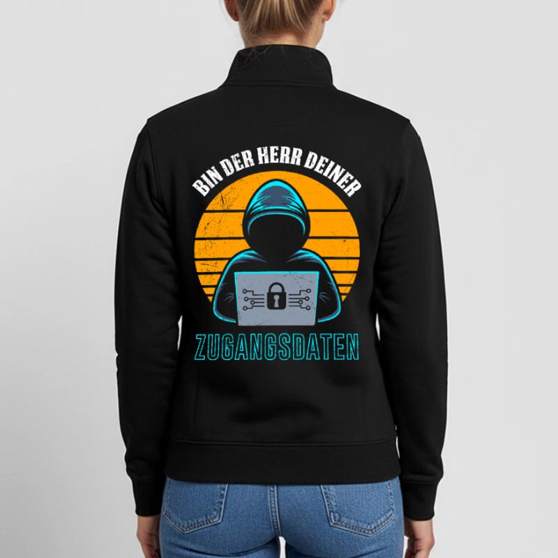 Science Coder BIN DER HERR DEINER ZUGANGSDATEN Unisex Organic Zip Sweatshirt von Stanley/Stella