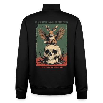 Wolpertinger Mythological Creatures - Unisex Organic Zip Sweatshirt by Stanley/Stella - black - Back - AI Model Male 185 light (185cm)