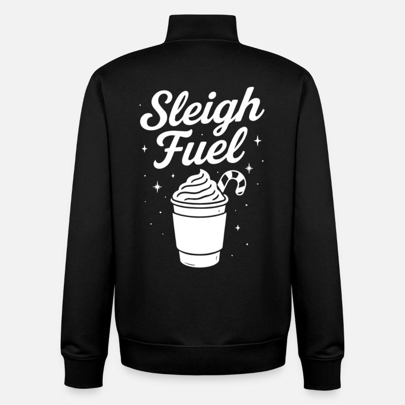 Sleigh Fuel Holiday Beverage Magic - Unisex Organic Zip Sweatshirt von Stanley/Stella - Schwarz