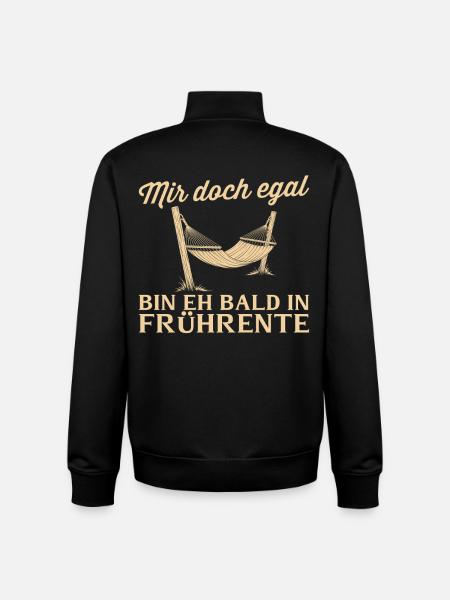 Partial retirement hammock - early retirement soon - Unisex Organic Zip Sweatshirt by Stanley/Stella - black