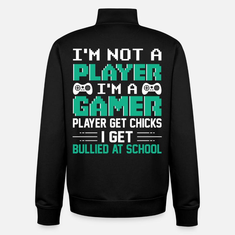 Gaming - Unisex Organic Zip Sweatshirt von Stanley/Stella - Schwarz