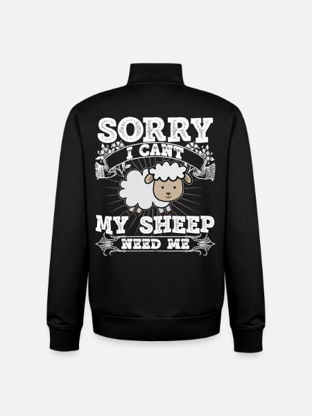 Shepherd Shepherd Shepherd Farmer Herd Sheep - Unisex Organic Zip Sweatshirt by Stanley/Stella - black