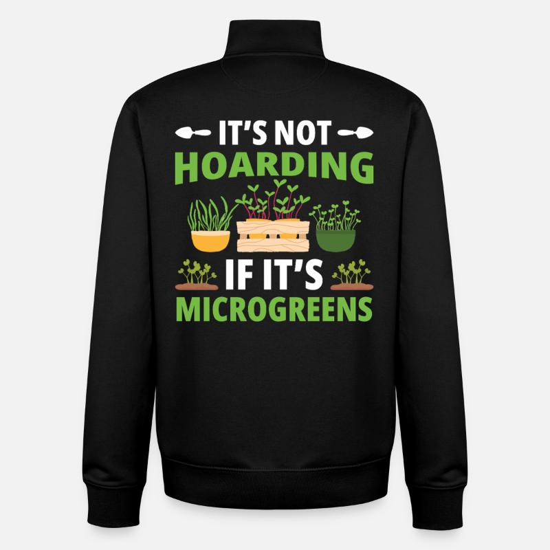 Sprout Farming Kit Microgreens Gartenzubehör - Unisex Organic Zip Sweatshirt von Stanley/Stella - Schwarz