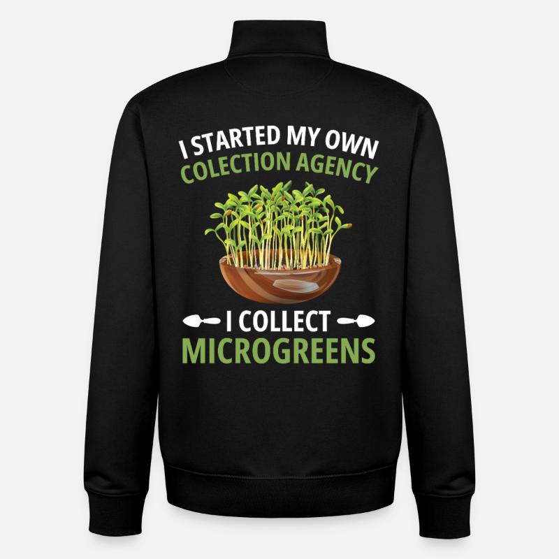 Microgreen Gartenset Sprout Farmer Microgreens - Unisex Organic Zip Sweatshirt von Stanley/Stella - Schwarz