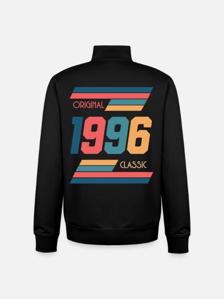 30th birthday 1996 - Unisex Organic Zip Sweatshirt by Stanley/Stella - black