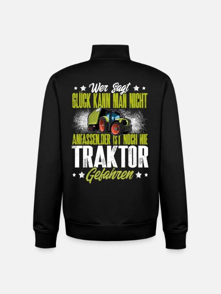Traktor Landwirt - Unisex Organic Zip Sweatshirt von Stanley/Stella - Schwarz