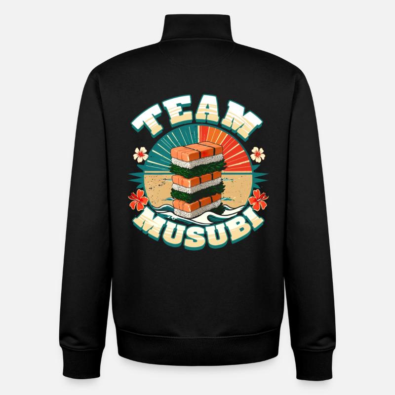 Équipe Musubi - Sweat zippé unisexe en coton bio Stanley/Stella - noir