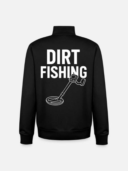 Dirt Fishing Metal Detecting Adventure - Unisex Organic Zip Sweatshirt by Stanley/Stella - black