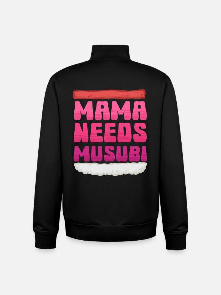 Mama Needs Musubi - Unisex Organic Zip Sweatshirt von Stanley/Stella - Schwarz