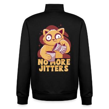 Kaffeeentzug Koffeinfrei Ex-Kaffeetrinker - Unisex Organic Zip Sweatshirt von Stanley/Stella - Schwarz - Hinten - AI Model Male 185 light (185cm)
