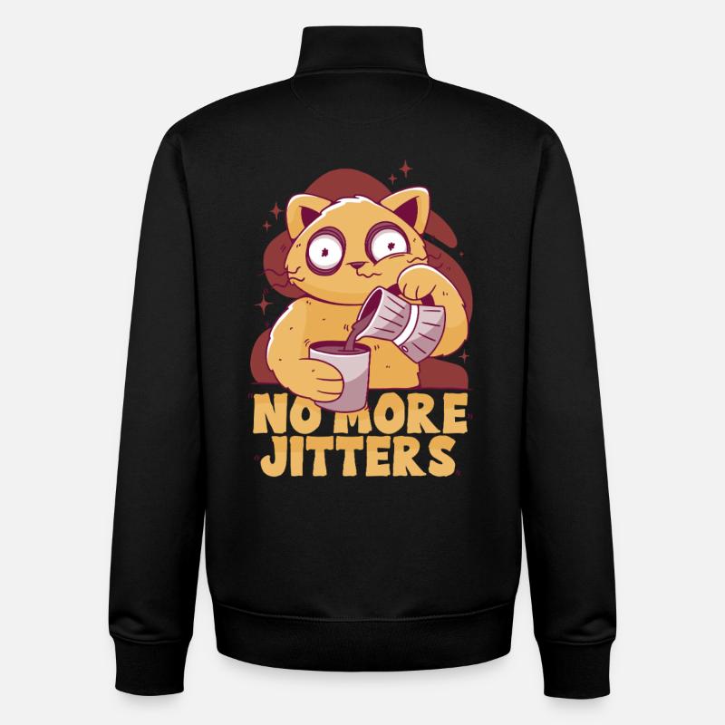 Coffee withdrawal decaffeinated ex-coffee drinker - Unisex Organic Zip Sweatshirt by Stanley/Stella - black