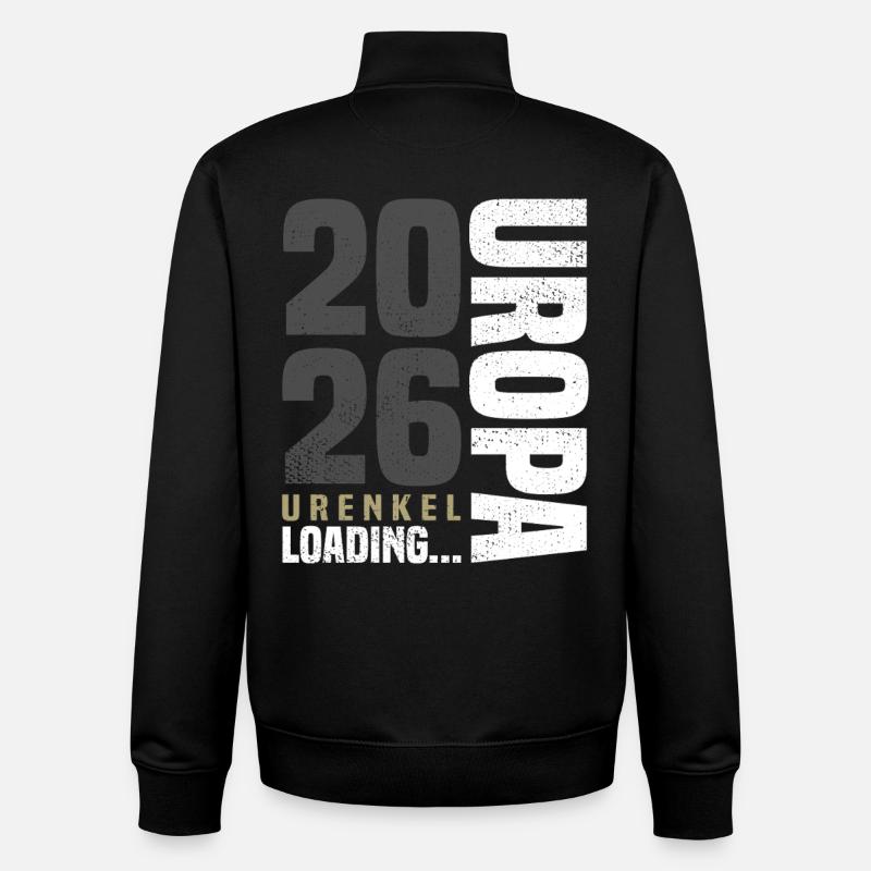 Uropa 2026 - Sweat zippé unisexe en coton bio Stanley/Stella - noir