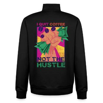 Kaffeeentzug Koffeinfrei Ex-Kaffeetrinker - Unisex Organic Zip Sweatshirt von Stanley/Stella - Schwarz - Hinten - AI Model Male 185 light (185cm)