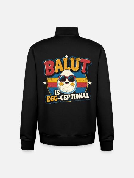 Balut Is Egg-Ceptional Philippines - Unisex Organic Zip Sweatshirt by Stanley/Stella - black