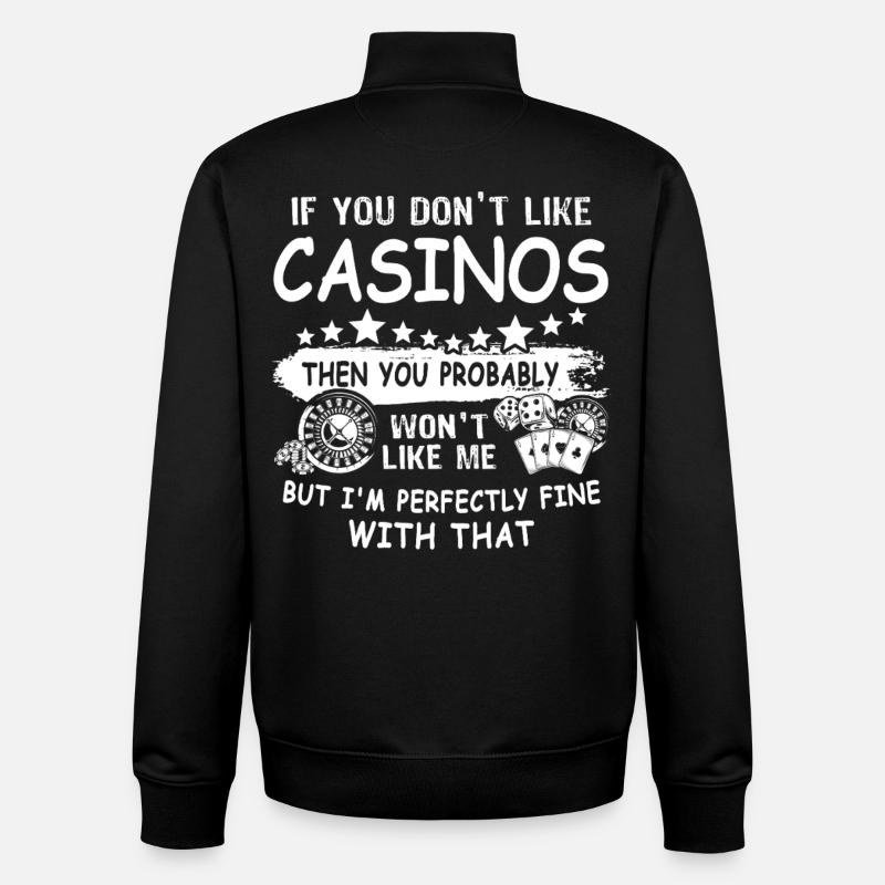 Casino - Unisex Organic Zip Sweatshirt von Stanley/Stella - Schwarz