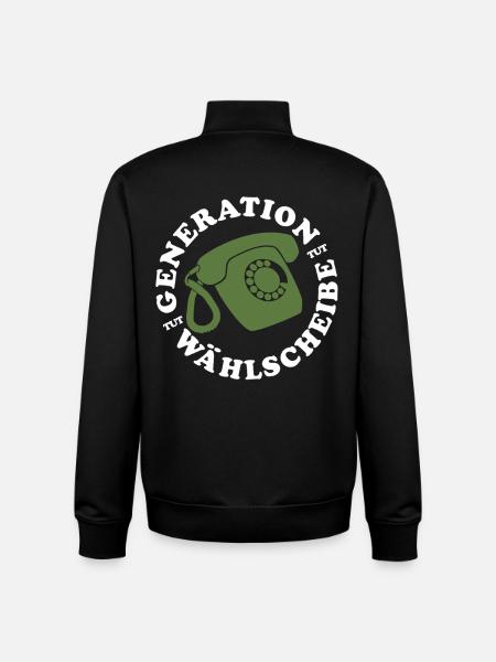 Génération Téléphone Fixe - Sweat zippé unisexe en coton bio Stanley/Stella - noir