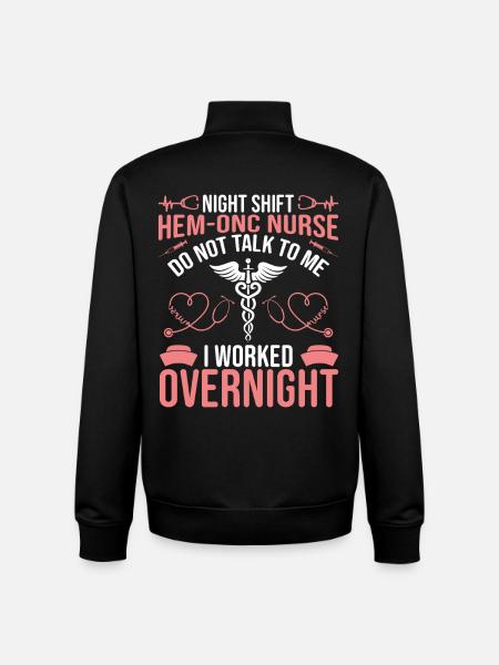 Hem/Onc Nurse Husband Hematology Nurse - Unisex Organic Zip Sweatshirt by Stanley/Stella - black