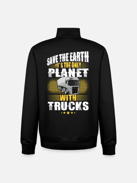 Lkw Fahrer - Unisex Organic Zip Sweatshirt von Stanley/Stella - Schwarz