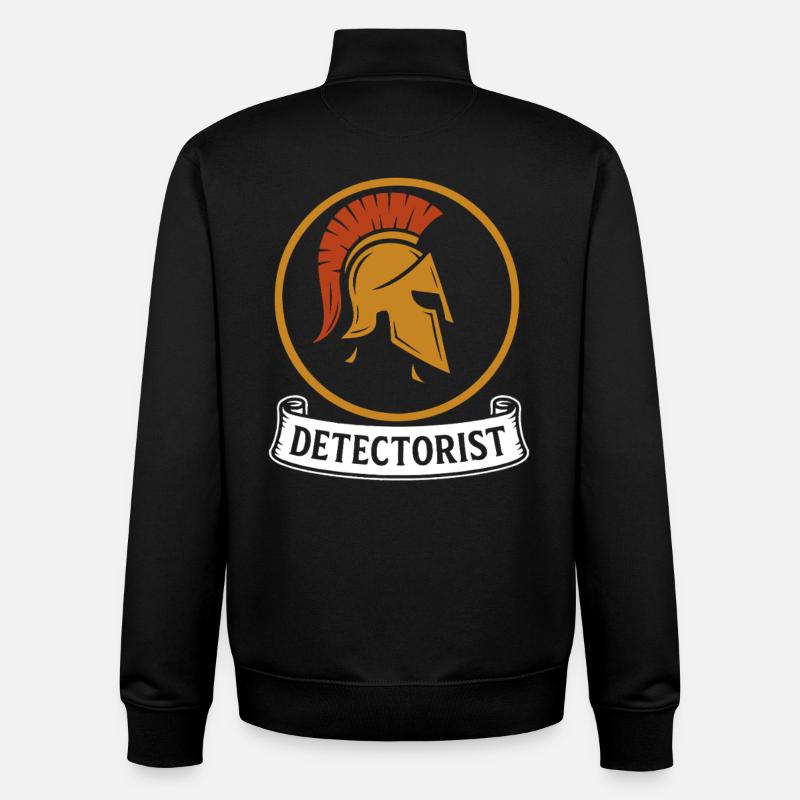 Schatzjäger, Metalldetektor - Unisex Organic Zip Sweatshirt von Stanley/Stella - Schwarz