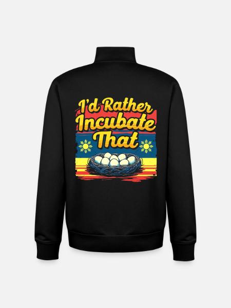 Balut Philippines I'd Rather Incubate That - Unisex Organic Zip Sweatshirt by Stanley/Stella - black