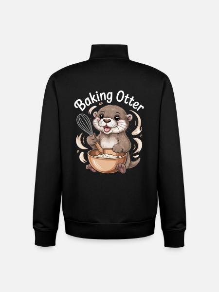 Otter Humor - Unisex Organic Zip Sweatshirt by Stanley/Stella - black