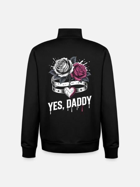 Dark Romance Booktok Yes, Daddy - Unisex Organic Zip Sweatshirt by Stanley/Stella - black