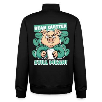 Kaffeeentzug Koffeinfrei Ex-Kaffeetrinker - Unisex Organic Zip Sweatshirt von Stanley/Stella - Schwarz - Hinten - AI Model Male 185 light (185cm)